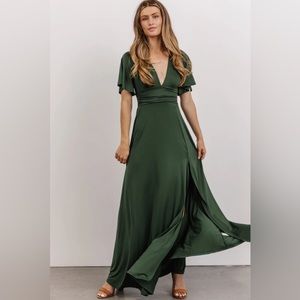 Baltic Born Hunter Green Emberly Maxi Dress